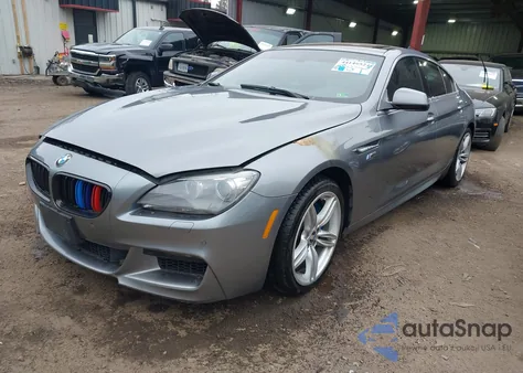 2013 BMW 650I Gran Coupe xDrive z USA, uszkodzony, nr VIN WBA6B4C59DDG67750